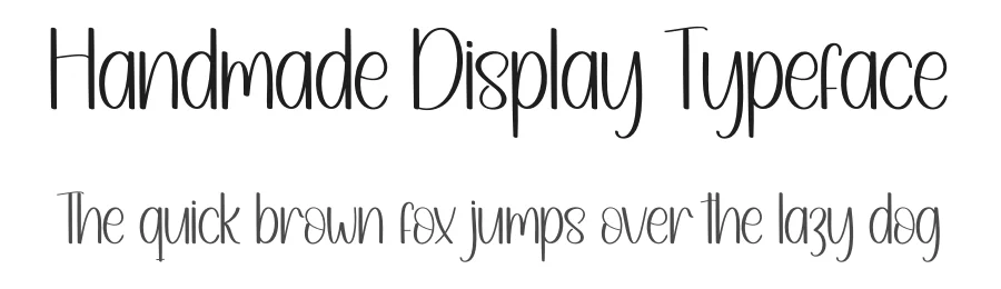 Handmade Display Typeface by creativeletter — Script Handwritten Font