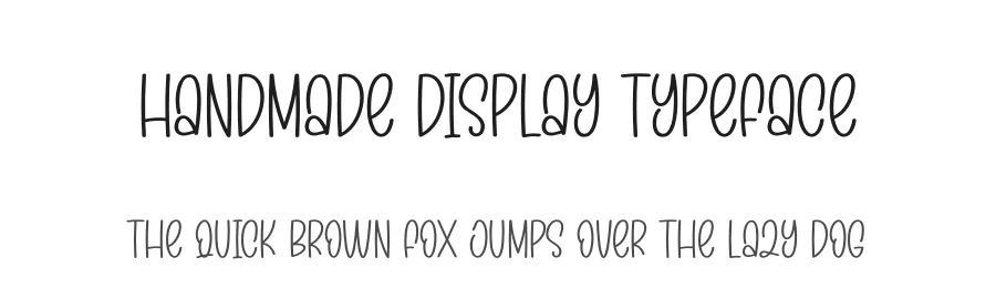 Handmade Display Typeface by andikastudio — Display Font