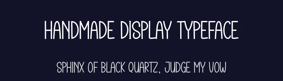 Handmade Display Typeface by creativeletter — Display Font — thumbnail 2