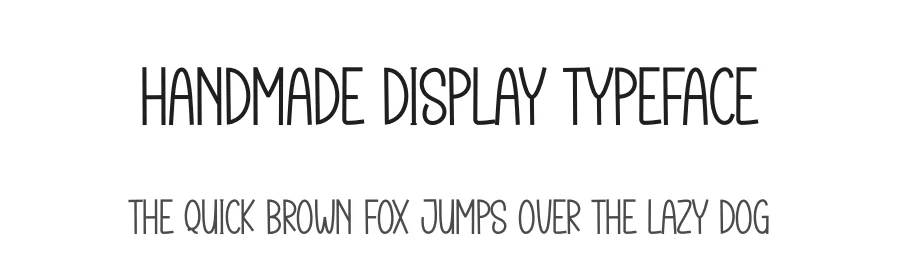 Handmade Display Typeface by creativeletter — Display Font