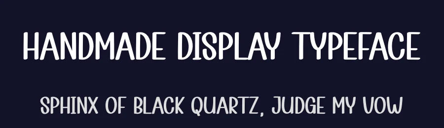 Handmade Display Typeface by andikastudio — Display Font — thumbnail 2