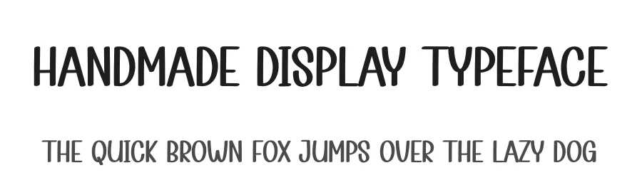 Handmade Display Typeface by andikastudio — Display Font