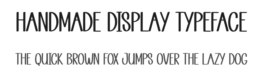 Handmade Display Typeface by andikastudio — Display Font