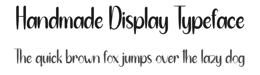 Handmade Display Typeface by andikastudio — Script Handwritten Font
