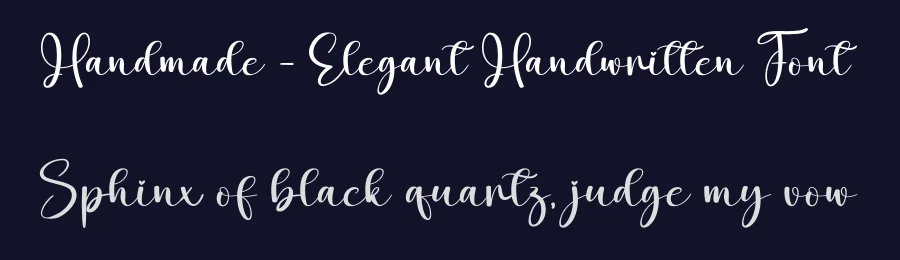 Handmade – Elegant Handwritten Font by creativeletter — Script Handwritten Font — thumbnail 2