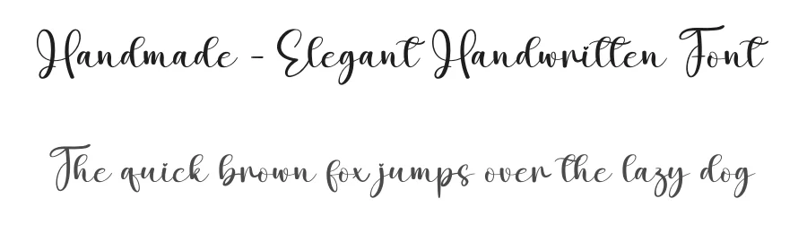 Handmade – Elegant Handwritten Font by creativeletter — Script Handwritten Font
