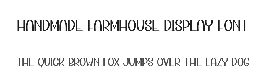 Handmade Farmhouse Display Font by creativeletter — Display Font