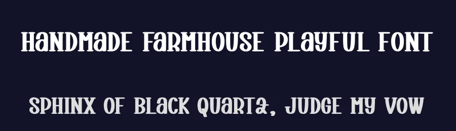Handmade Farmhouse Playful Font by andikastudio — Display Font — thumbnail 2