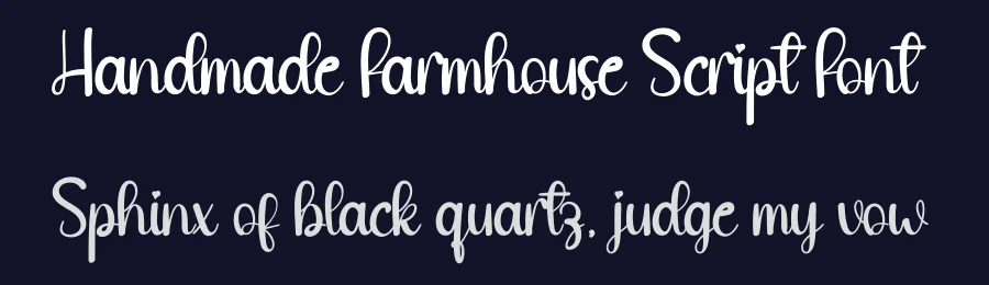 Handmade Farmhouse Script Font by creativeletter — Script Handwritten Font — thumbnail 2