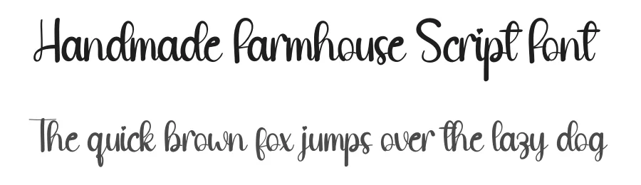 Handmade Farmhouse Script Font by creativeletter — Script Handwritten Font
