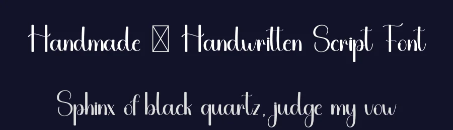 Handmade – Handwritten Script Font by freshtypeink — Script Handwritten Font — thumbnail 2