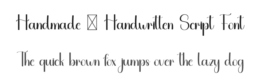 Handmade – Handwritten Script Font by freshtypeink — Script Handwritten Font