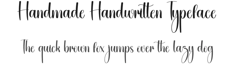 Handmade Handwritten Typeface by creativeletter — Script Handwritten Font