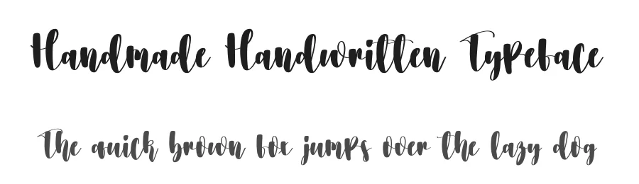 Handmade Handwritten Typeface by creativeletter — Script Handwritten Font