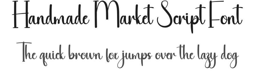 Handmade Market Script Font by andikastudio β Script Handwritten Font