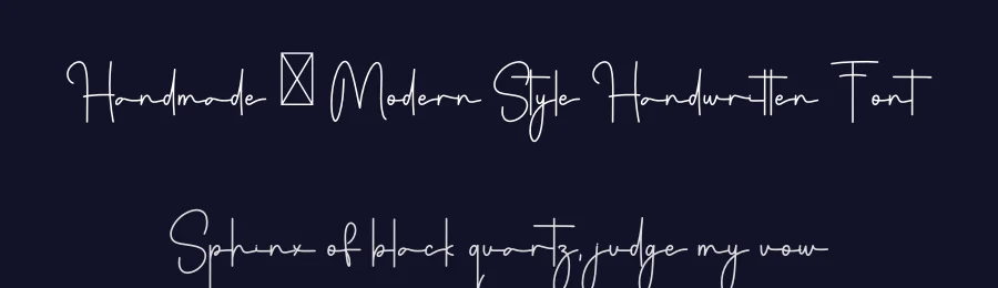 Handmade – Modern Style Handwritten Font by freshtypeink — Script Handwritten Font — thumbnail 2