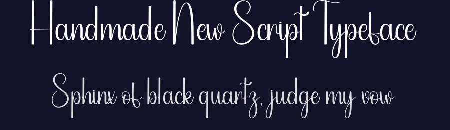 Handmade New Script Typeface by andikastudio — Script Handwritten Font — thumbnail 2
