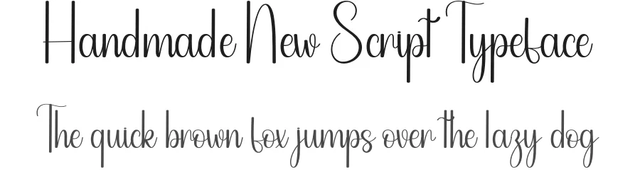 Handmade New Script Typeface by andikastudio — Script Handwritten Font