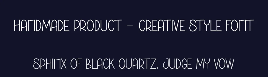 Handmade Product – Creative Style Font by andikastudio — Display Font — thumbnail 2