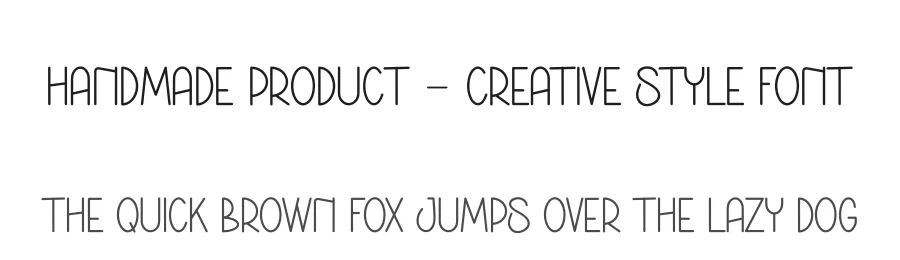 Handmade Product – Creative Style Font by andikastudio — Display Font