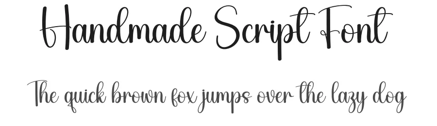 Handmade Script Font by creativeletter — Script Handwritten Font