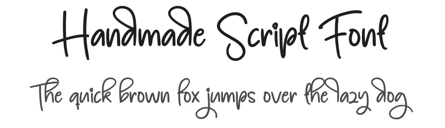 Handmade Script Font by creativeletter — Script Handwritten Font