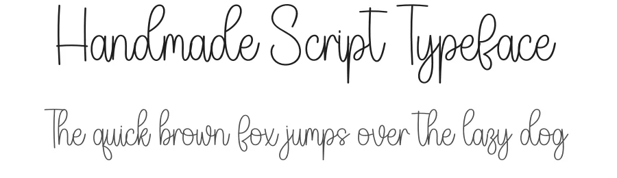 Handmade Script Typeface by creativeletter — Script Handwritten Font