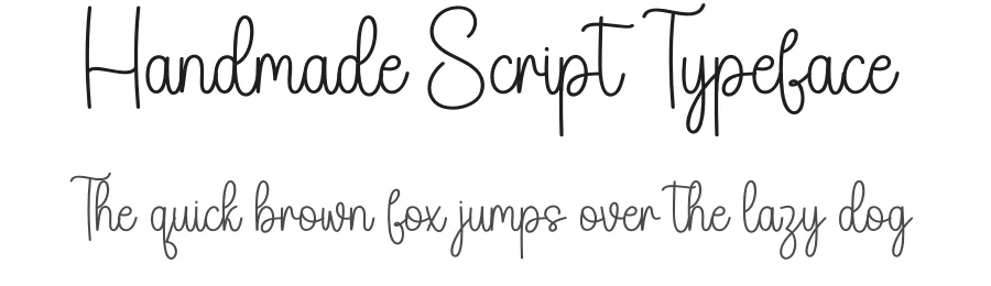 Handmade Script Typeface by creativeletter — Script Handwritten Font