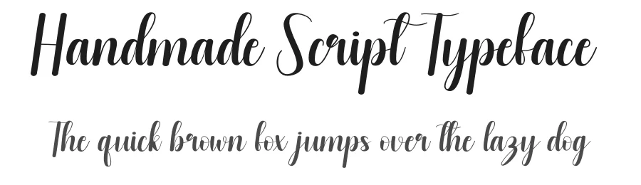 Handmade Script Typeface by andikastudio — Script Handwritten Font