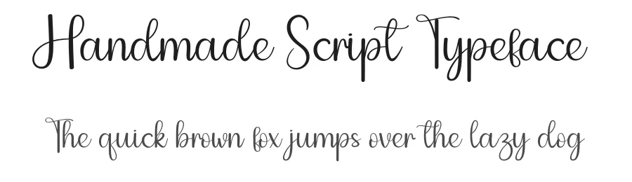 Handmade Script Typeface by andikastudio — Script Handwritten Font