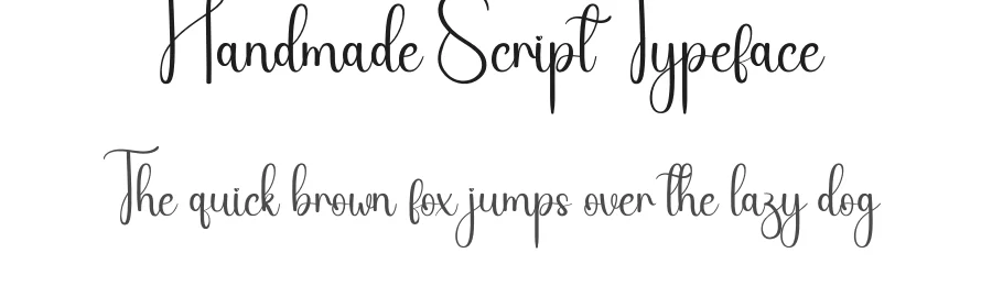 Handmade Script Typeface by creativeletter — Script Handwritten Font