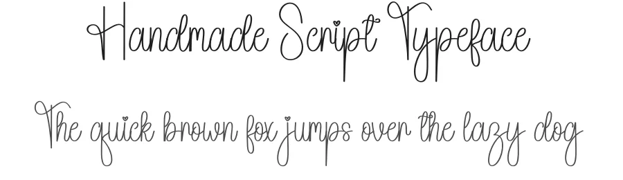 Handmade Script Typeface by andikastudio — Script Handwritten Font