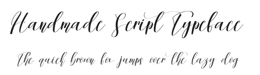 Handmade Script Typeface by creativeletter — Script Handwritten Font