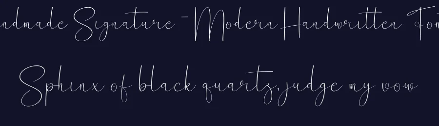 Handmade Signature – Modern Handwritten Font by creativeletter — Script Handwritten Font — thumbnail 2