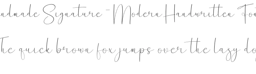 Handmade Signature – Modern Handwritten Font by creativeletter — Script Handwritten Font