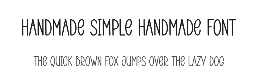 Handmade Simple Handmade Font by andikastudio — Display Font