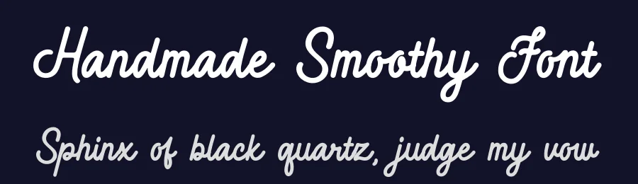 Handmade Smoothy Font by avenilettertype — Script Handwritten Font — thumbnail 2