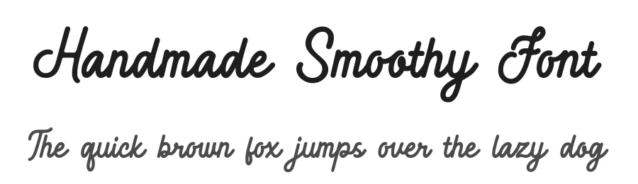 Handmade Smoothy Font by avenilettertype — Script Handwritten Font