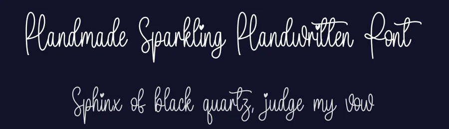 Handmade Sparkling Handwritten Font by creativeletter — Script Handwritten Font — thumbnail 2