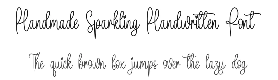 Handmade Sparkling Handwritten Font by creativeletter — Script Handwritten Font