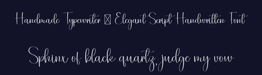 Handmade Typewriter – Elegant Script Handwritten Font by freshtypeink — Script Handwritten Font — thumbnail 2