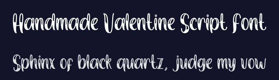 Handmade Valentine Script Font by creativeletter — Display Font — thumbnail 2