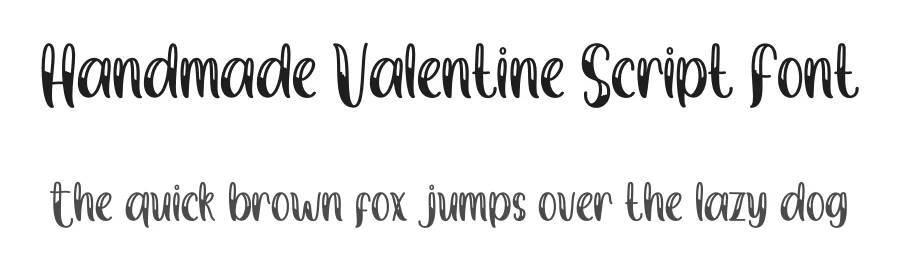 Handmade Valentine Script Font by creativeletter — Display Font