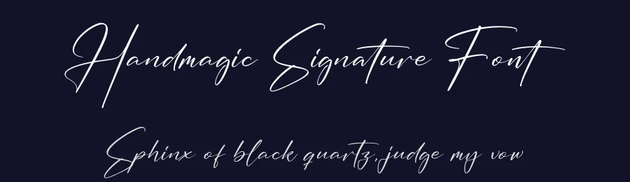 Handmagic Signature Font by perspectype — Script Handwritten Font — thumbnail 2