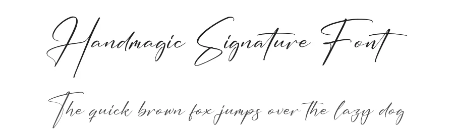 Handmagic Signature Font by perspectype — Script Handwritten Font