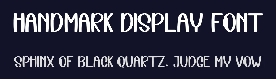 Handmark Display Font by inermediaSTUDIO — Display Font — thumbnail 2