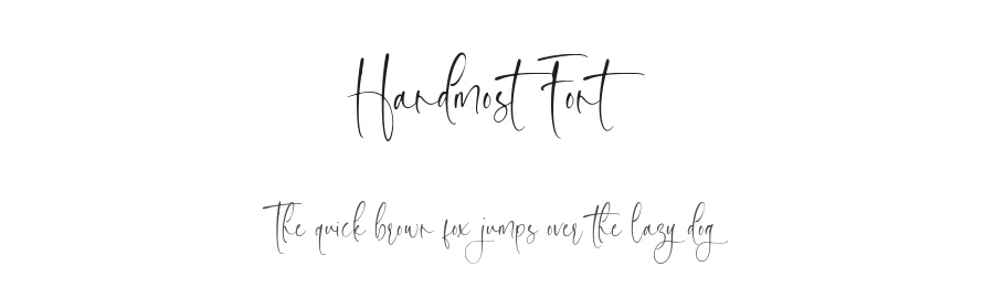 Handmost Font by AesthericaStudio — Script Handwritten Font