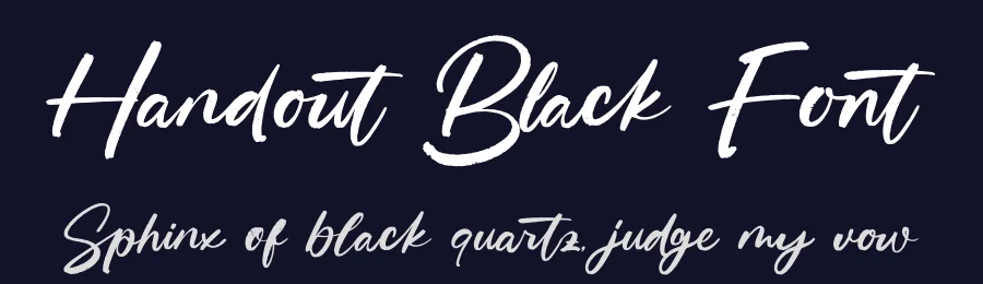 Handout Black Font by letterenastudios — Script Handwritten Font — thumbnail 2
