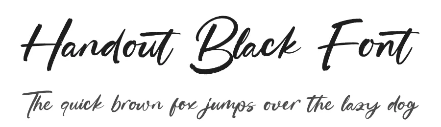 Handout Black Font by letterenastudios — Script Handwritten Font