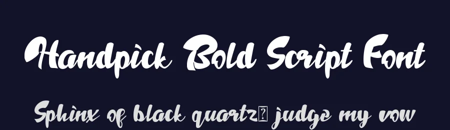 Handpick Bold Script Font by letterara — Script Handwritten Font — thumbnail 2